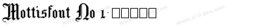 Mottisfont No 1字体转换